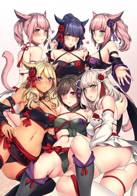 Miqo'te x Harem!! Ore igai no FC men ga zenin Mesu'te na ken