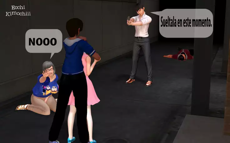 "Robo en el Callejón" parte 1/3 decensored "Ecchi Kimochiii"