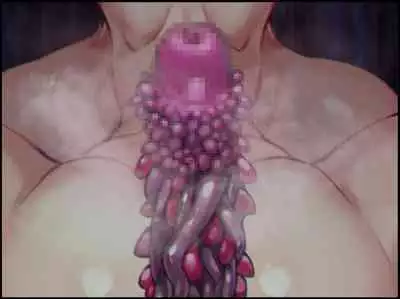 触手の苗床化孕み袋 人妻と夫がオナニーしているときに UMAの触手に肉体改造され強○出産