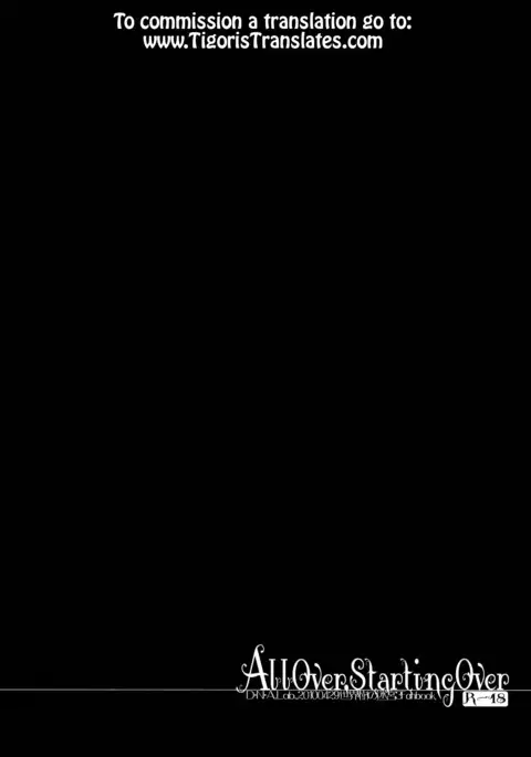 All Over, Starting Over