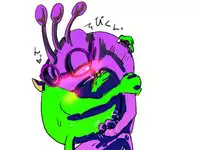 ランちゃんとギョロメちゃん (Monsters Inc)