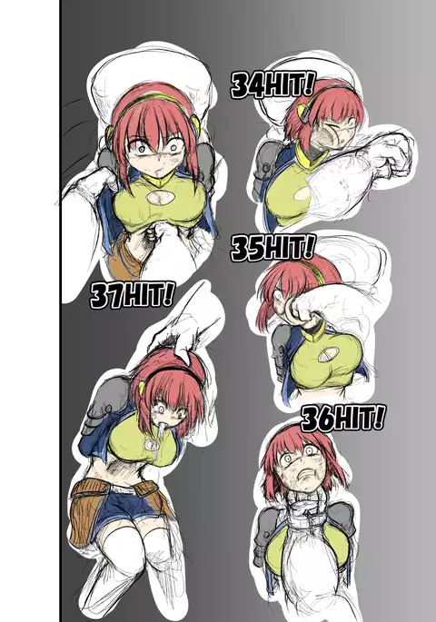 rough sketch of blow ryona